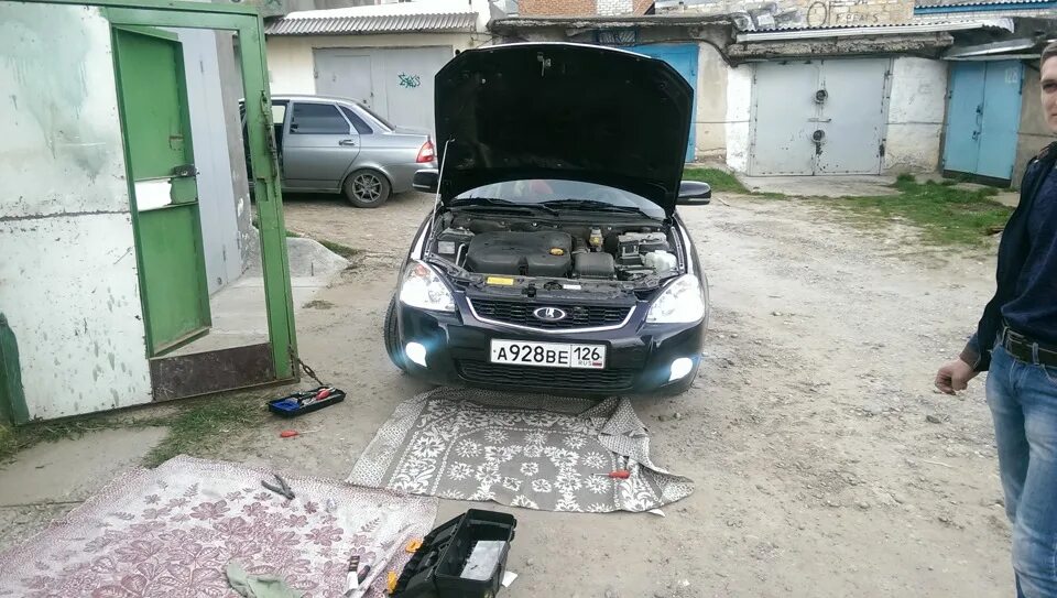 Ремонт приора своими ксенон в туманки 5000к - Lada Приора хэтчбек, 1,6 л, 2014 года тюнинг DRIVE2