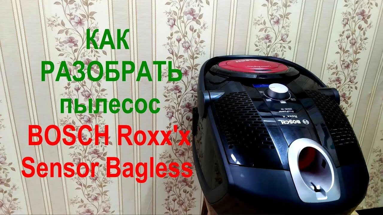 Ремонт пылесоса бош своими руками Как разобрать пылесос BOSCH Roxx'x Sensor Bagless. BGS 62530 - YouTube