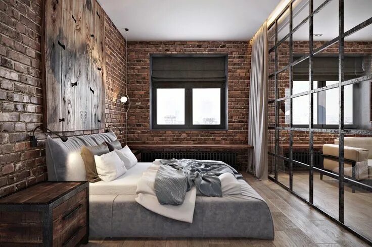 Ремонт спальни в стиле лофт Новости Loft style bedroom, Loft style, Bedroom design