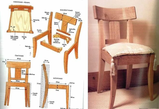 Ремонт стула деревянного своими Как сделать стул из дубовой доски?