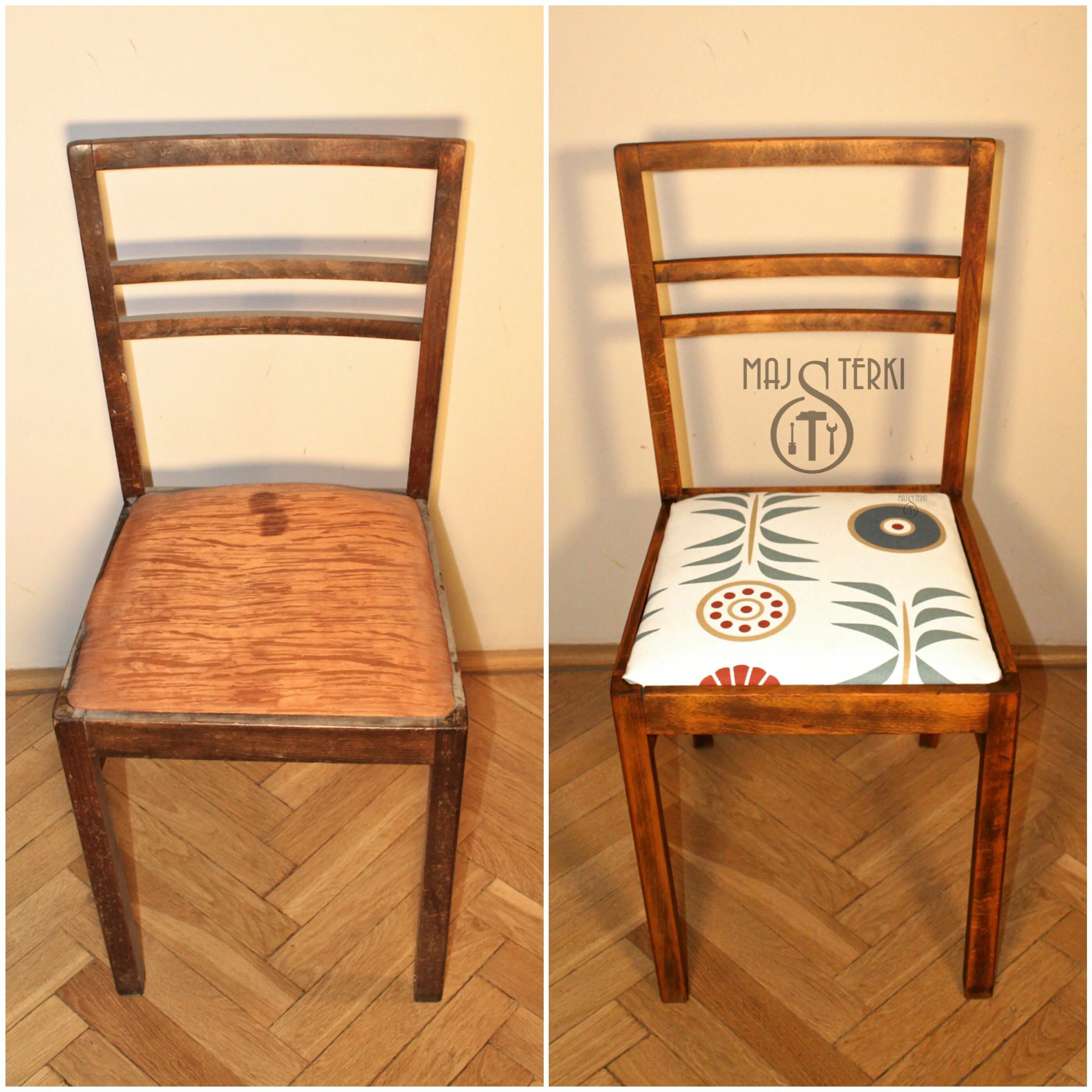 Ремонт стульев своими How to renovate chair? Check out our site majsterki.pl #renovation #diy #newlook