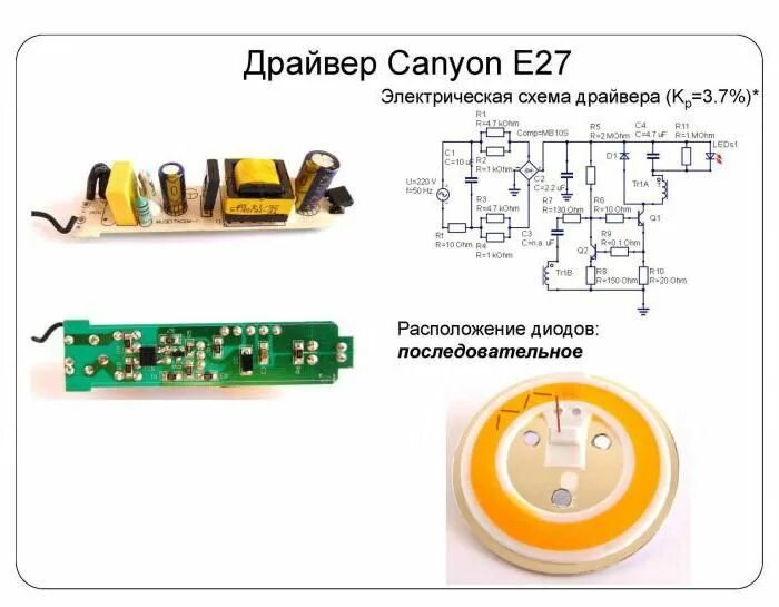 Ремонт светодиодного драйвера своими руками El esquema del controlador de led de 220 Led, Electricidad y electronica, Modula