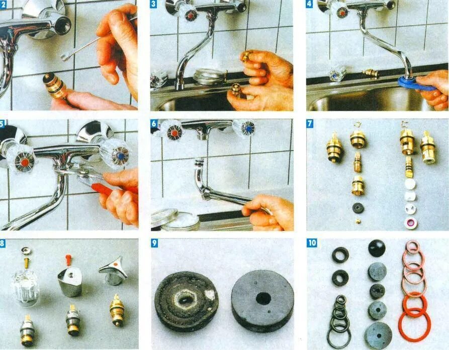 Ремонт своими руками пошаговая инструкция Ремонт смесителя для ванной и кухни своими руками (шарового, однорычажного кухон