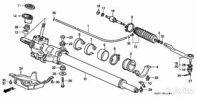 Ремонт своими руками рулевой рейки хонда Рулевая рейка Хонда Цивик eu купить в Минусинске с доставкой Запчасти Авито