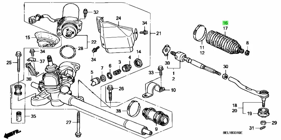 Ремонт своими руками рулевой рейки хонда Купить Honda 53534SEL003 (53534-SEL-003) Пыльник. Цены, быстрая доставка, фотогр