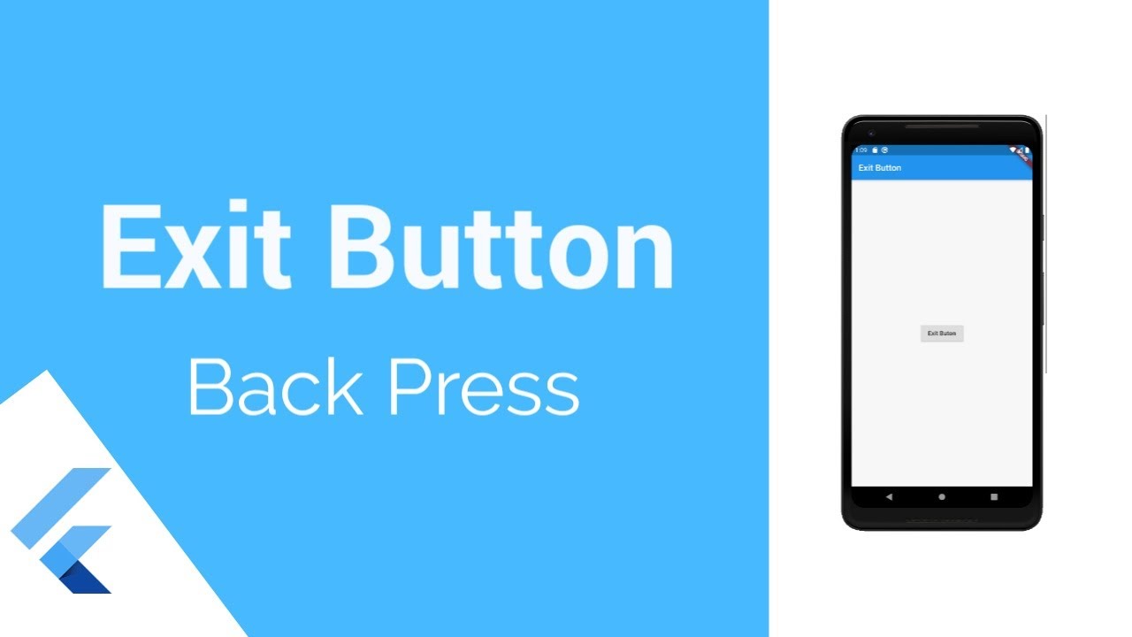 Ремонт своими видео Flutter - Exit Button - YouTube