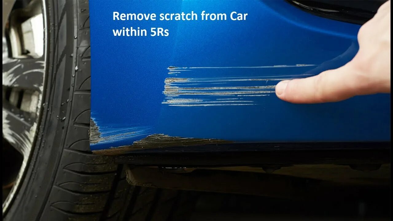 Ремонт царапины своими руками How to remove scratch from car in hindi! Car se scratch kaise nikale? कार से स्क