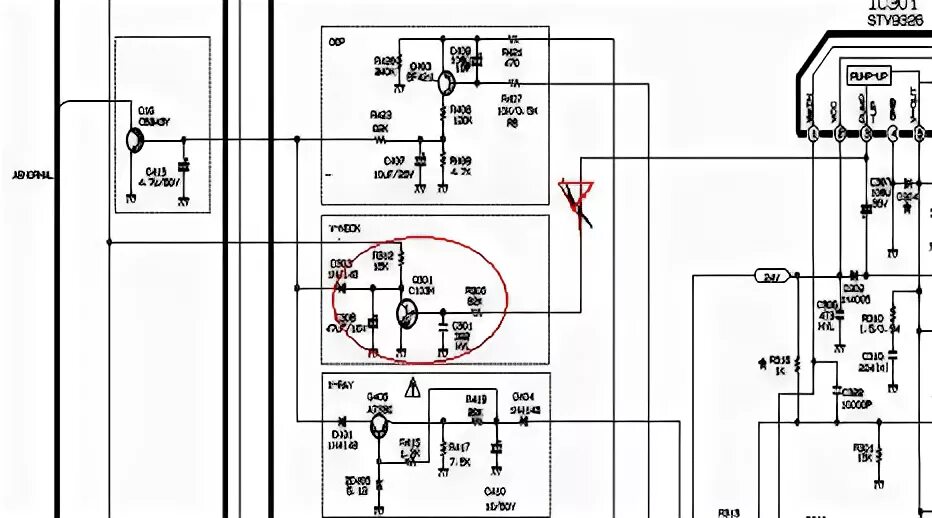 Ремонт телевизоров своими руками нет изображения LG 21FU1RG-TS ch. MC-059C - не выключается