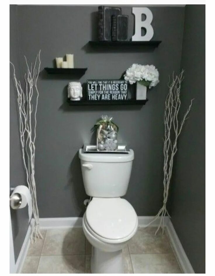 Ремонт туалета своими руками фото идеи Grey bathroom Bathroom decor, Kitchen and bath remodeling, Bathroom makeover