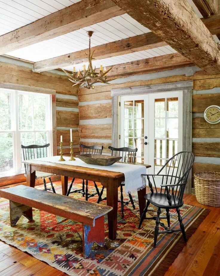 Ремонт в деревянном своими руками This Gorgeous Georgia Cabin Puts Log Homes Everywhere to Shame Log home interior