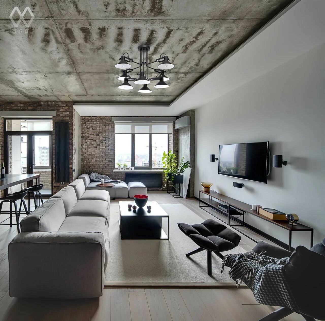 How To Design Industrial Style Bachelor Pads: 4 Examples Apartment design, Moder