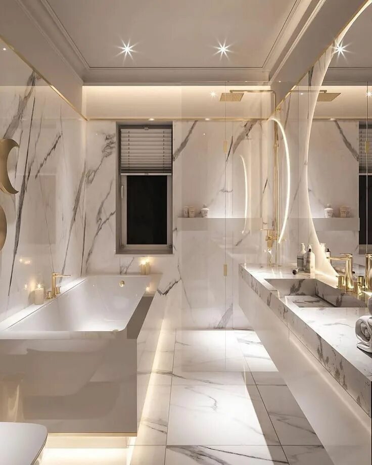 Ремонт в ванной современный дизайн Т/И И ЧПУНЬК Bathroom interior design, Modern bathroom design, Dream house