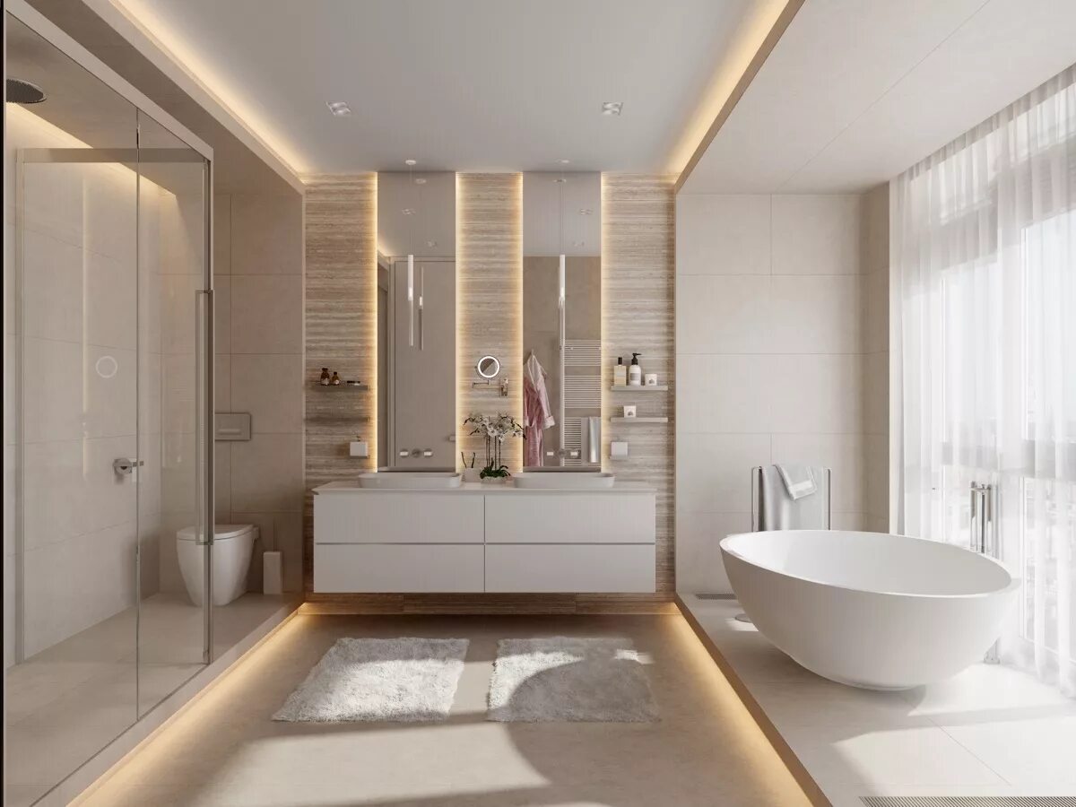 Ремонт в ванной современный дизайн фото Luxury Bathroom Ideas: 13 Elegant Designs For Wash Spaces Storables