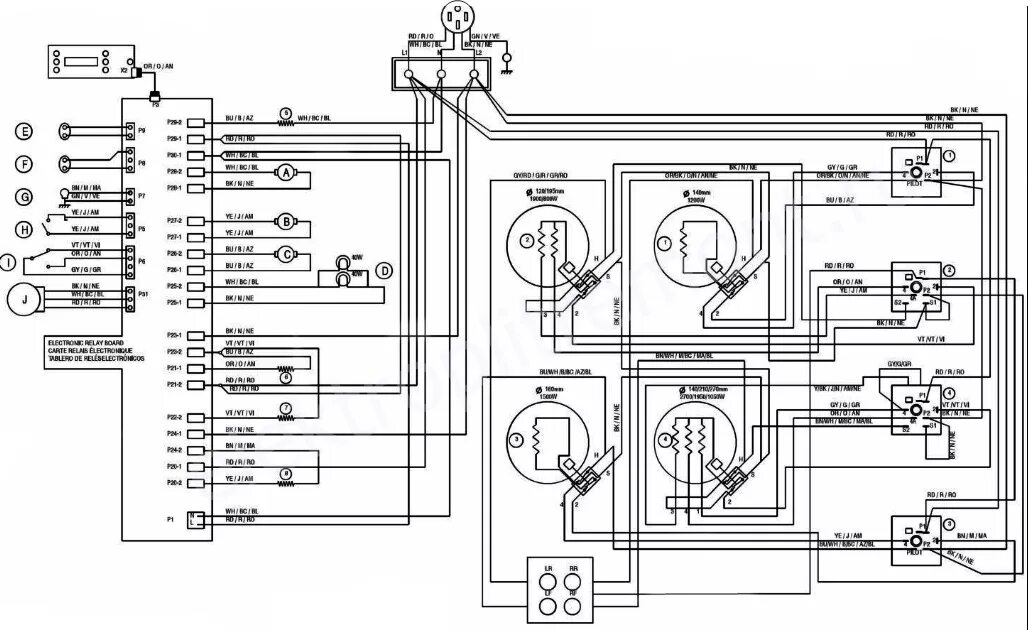 Ремонт варочной панели ssc3913hrk 2 схема электрическая Схема электроплиты - наглядный пример и общее описание