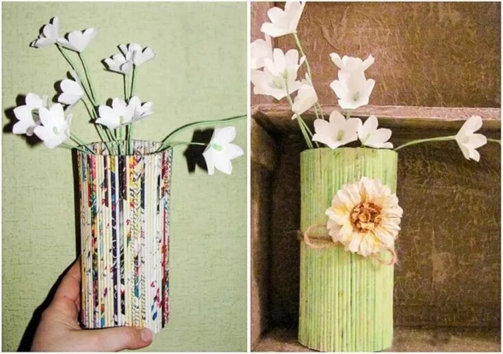 Ремонт ваза своими руками Cheap diy home decor beautiful and creative paper vases Home Interior & Exterior