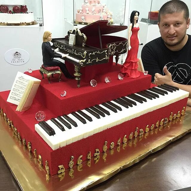 Ренат торты фото Ренат Агзамов. Music cakes, Piano cakes, Realistic cakes