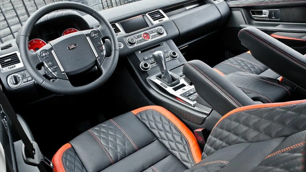 Рендж ровер тюнинг салона Santoniri Black RS 600 Kahn Cosworth Range Rover interior