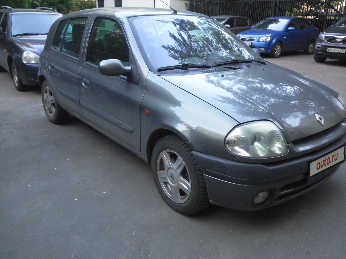 Рено 2000 года фото Купить б/у Renault Clio II Рестайлинг 1.4 AT (98 л.с.) бензин автомат в Москве: 