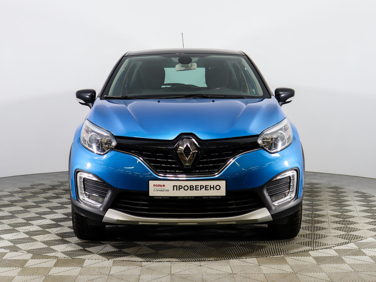 Рено 2018 года фото Купить б/у Renault Kaptur I 2.0 AT (143 л.с.) 4WD бензин автомат в Москве: голуб