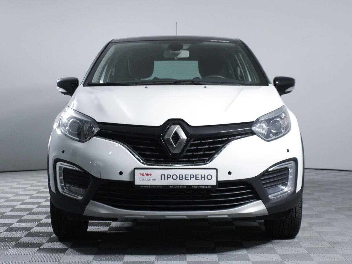 Рено 2019 фото цена Купить б/у Renault Kaptur I 2.0 AT (143 л.с.) 4WD бензин автомат в Москве: белый