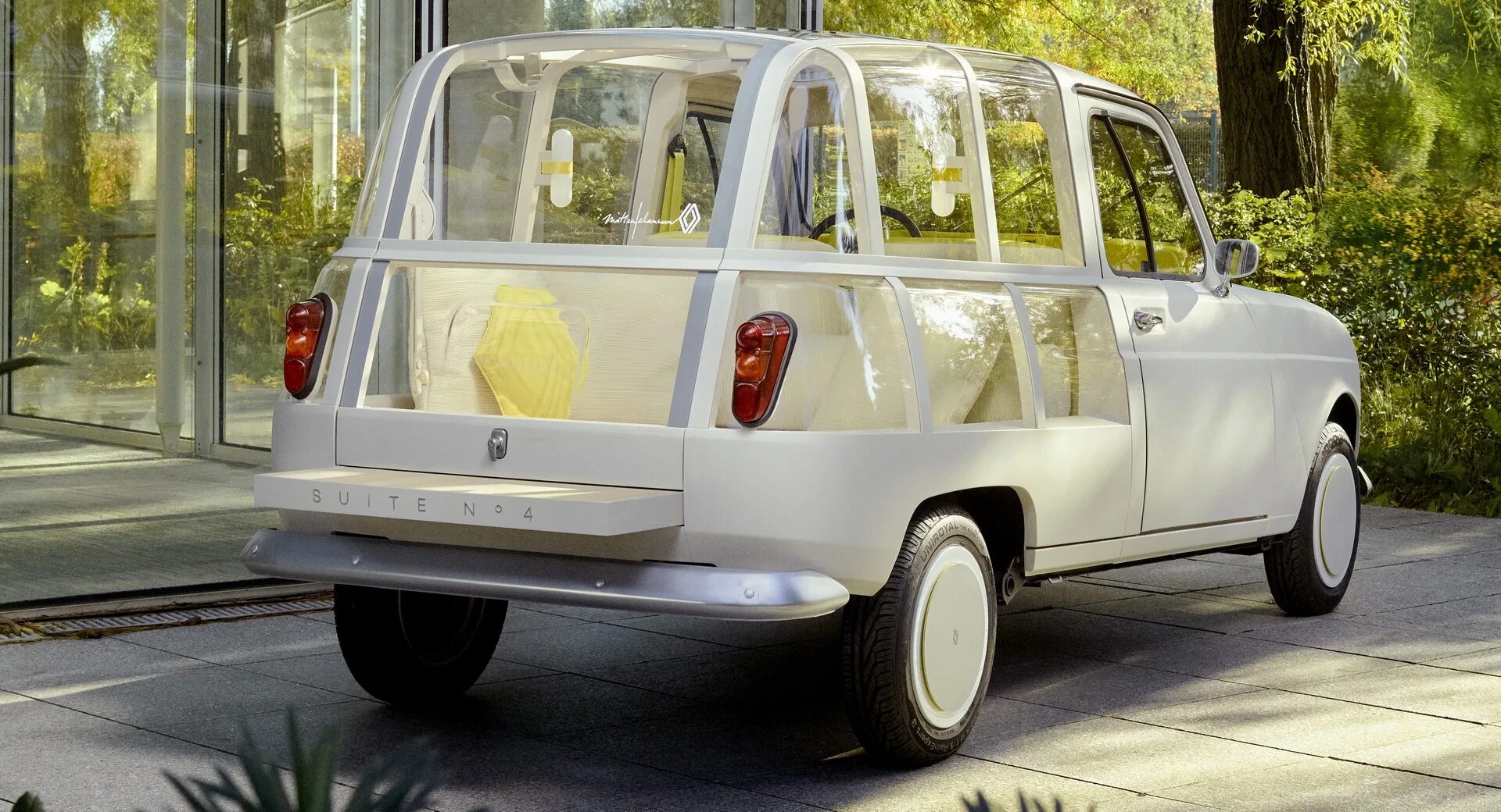 Рено 4 фото Renault 4L Electric Concept Inspired By Chic Hotels Celebrates The Model’s 60th 