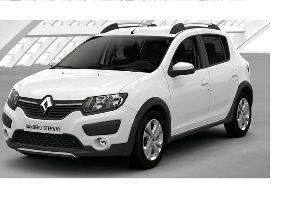 Рено белый фото Купить новый Renault Sandero II Stepway 1.6 AT (102 л.с.) бензин автомат в Балаш