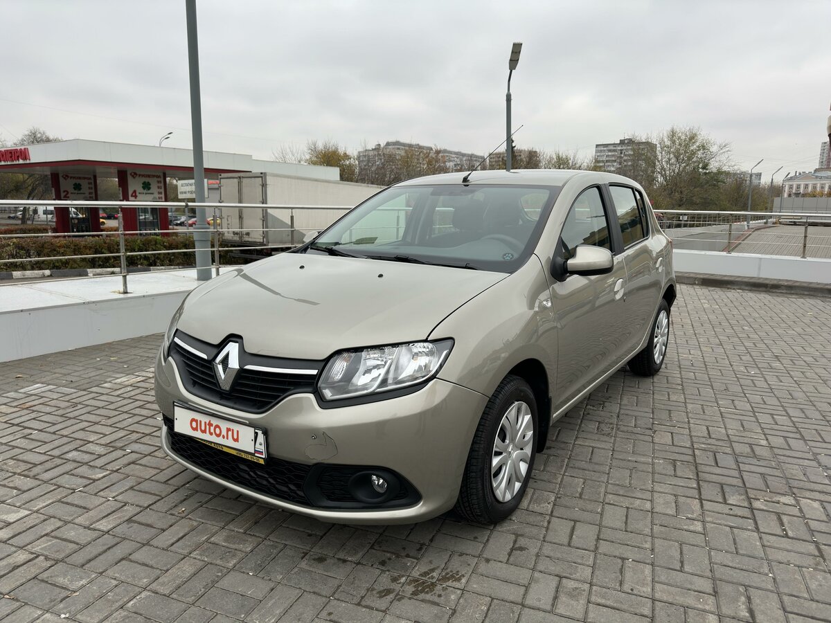 Рено бежевый фото Купить б/у Renault Sandero II 1.6 MT (82 л.с.) бензин механика в Москве: бежевый