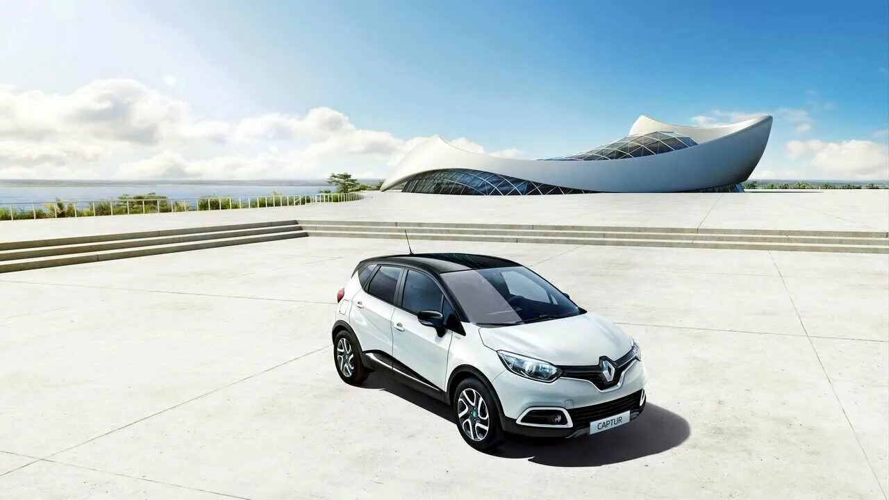 Рено captur фото Картина на холсте 60x110 LinxOne "Автомобили renault" интерьерная для дома / на 