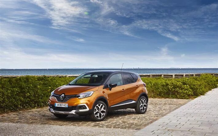 Рено captur фото Download wallpapers Renault Captur, 4k, parking, 2018 cars, crossovers, new Capt