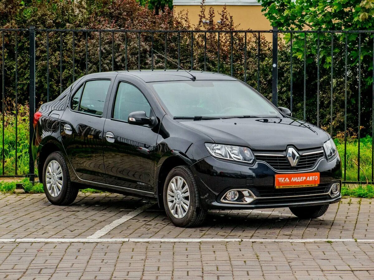 Рено черного цвета фото Купить б/у Renault Logan II 1.6 MT (102 л.с.) бензин механика в Санкт-Петербурге