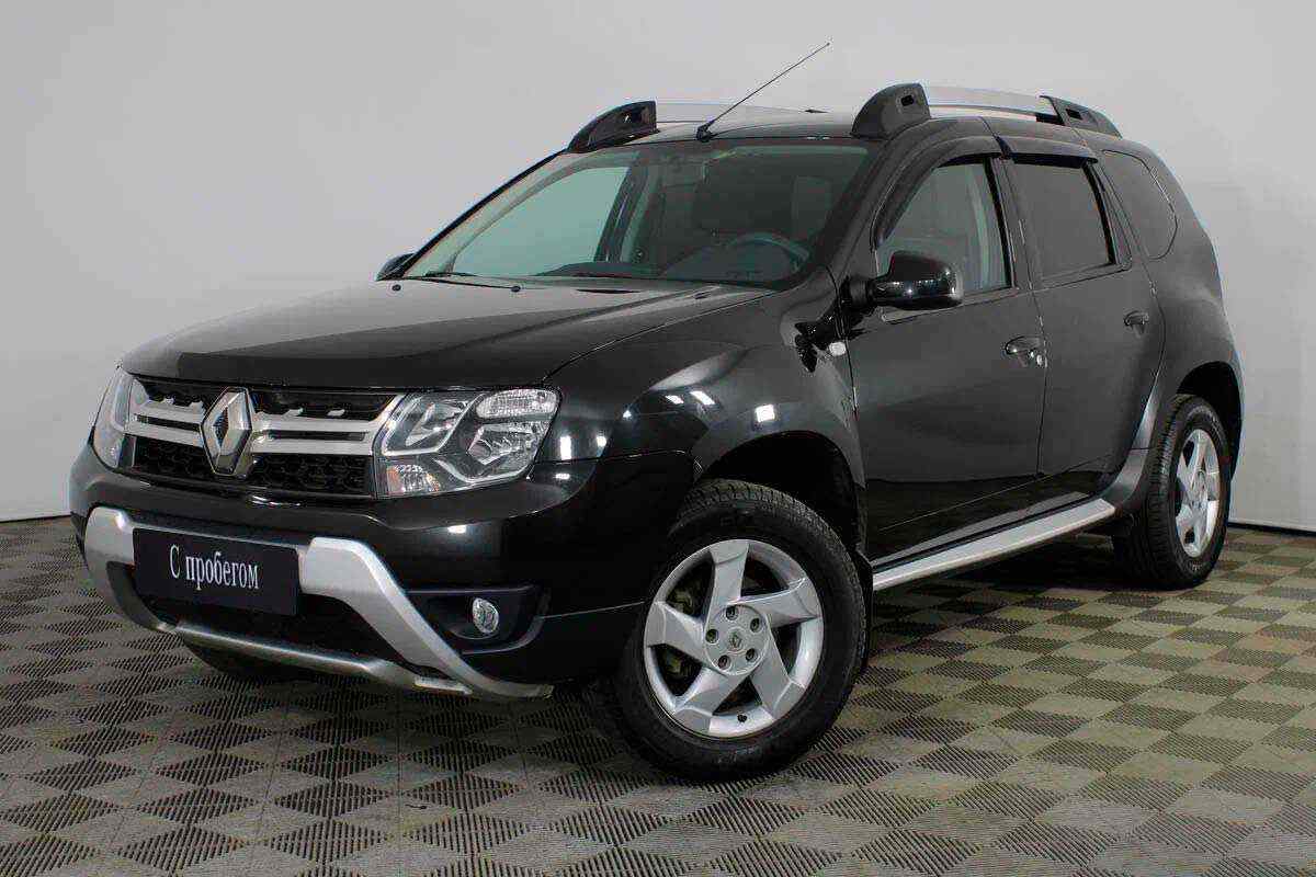 Рено дастер с пробегом фото цена Renault Duster Черный 2017 с пробегом 49 868 км. в автоцентре Крост в Ростове-на