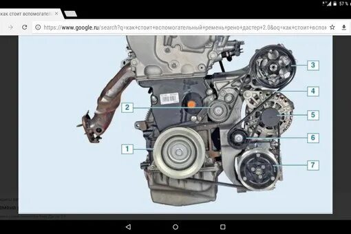 Рено дастер схема установки ремня генератора кто знает как ставится ремень генератора .с генератора надо Рено Дастер Клуб