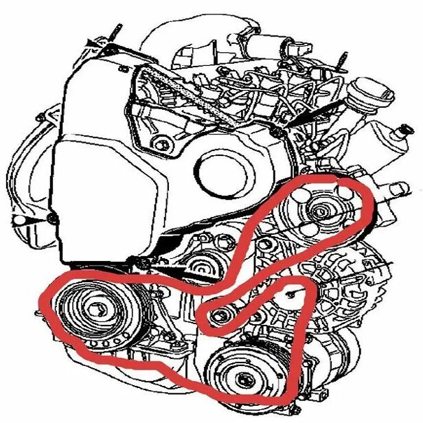 Рено дастер схема установки ремня генератора Схема приводного ремня дастер 2.0
