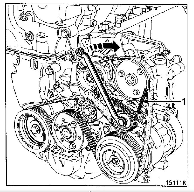 Рено дастер схема установки ремня генератора Замена ремня ГРМ и роликов на F4R 780 - Renault Laguna I, 2 л, 1999 года планово