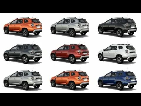 Рено дастер цвета фото New DACIA DUSTER Colours 2022 - Detailed Comparison - YouTube