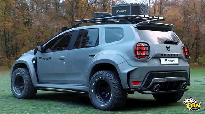 Рено дастер тюнинг для бездорожья фото Обвес Widebody на Dacia (Renault) Duster от Prior Design