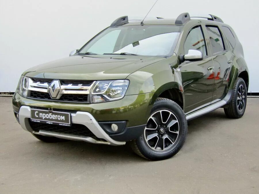 Рено дастер зеленый фото Купить б/у Renault Duster I Рестайлинг 2.0 AT (143 л.с.) 4WD бензин автомат в Мо