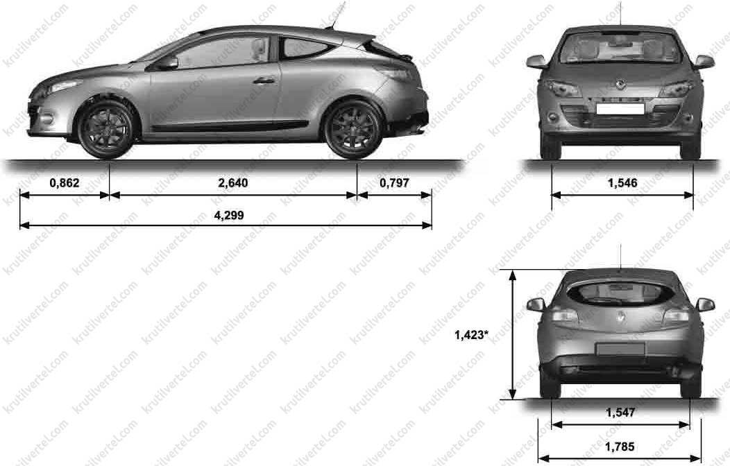 Рено габарит фото рено меган габариты и размеры - EurCars.ru