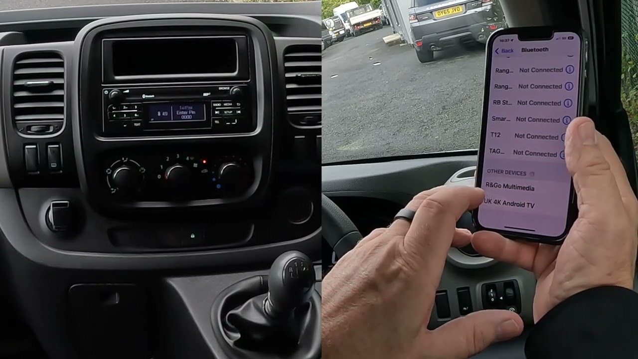 Рено как подключить блютуз How to Pair a mobile to the bluetooth audio system in a 2018 Renault Trafic Busi