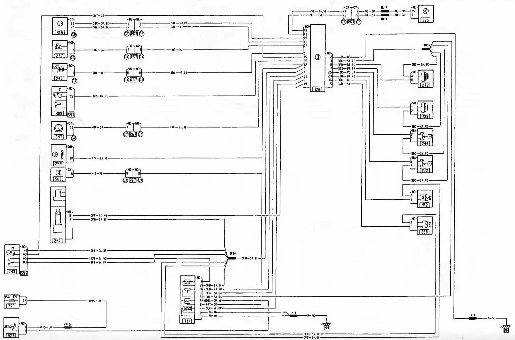 Рено кангу схема проводки Fuel injection system with F8Q 632/CA engines (models since 2001) (Renault Kango