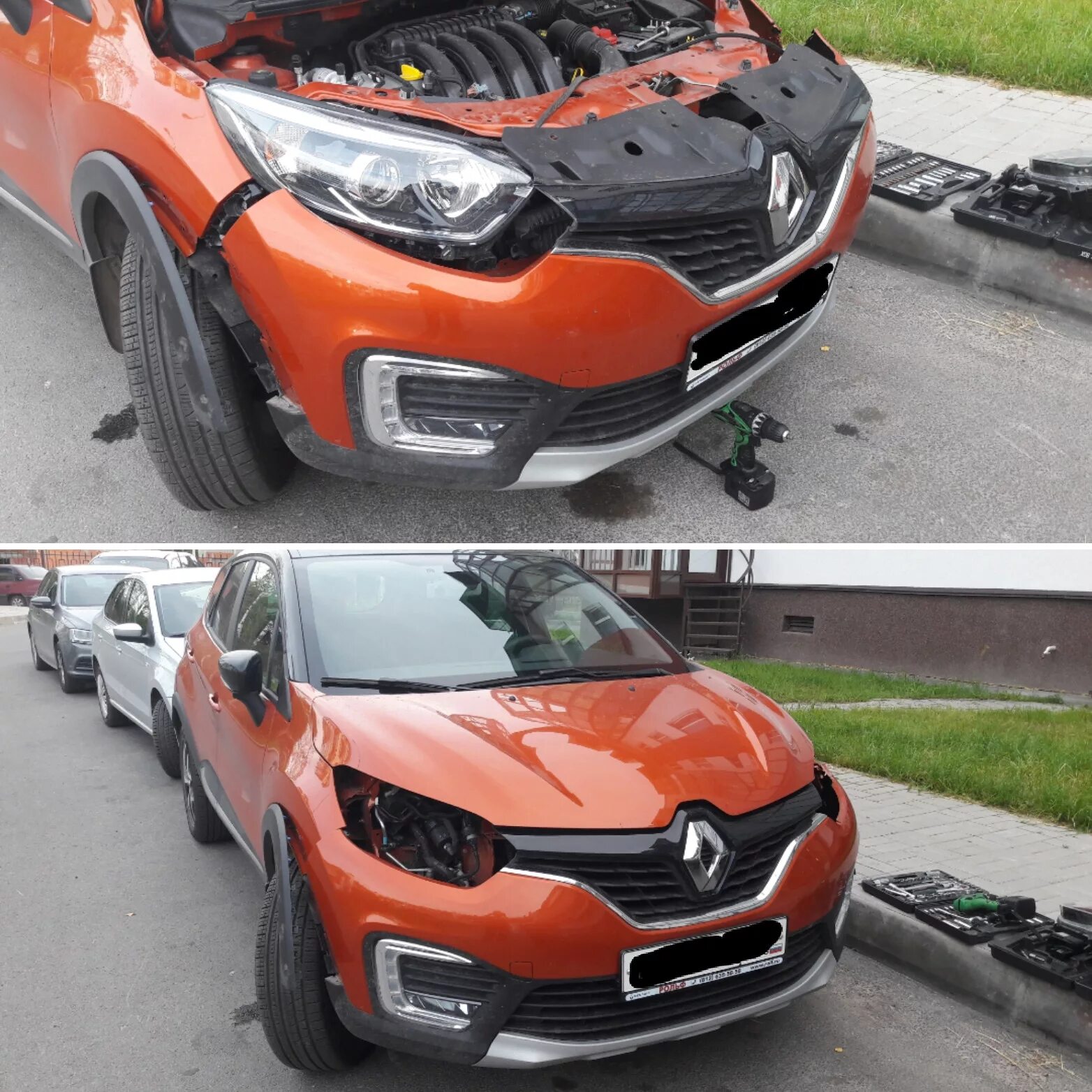 Stainless Steel Grille Guard Renault Captur 2013-on Fortec 4x4