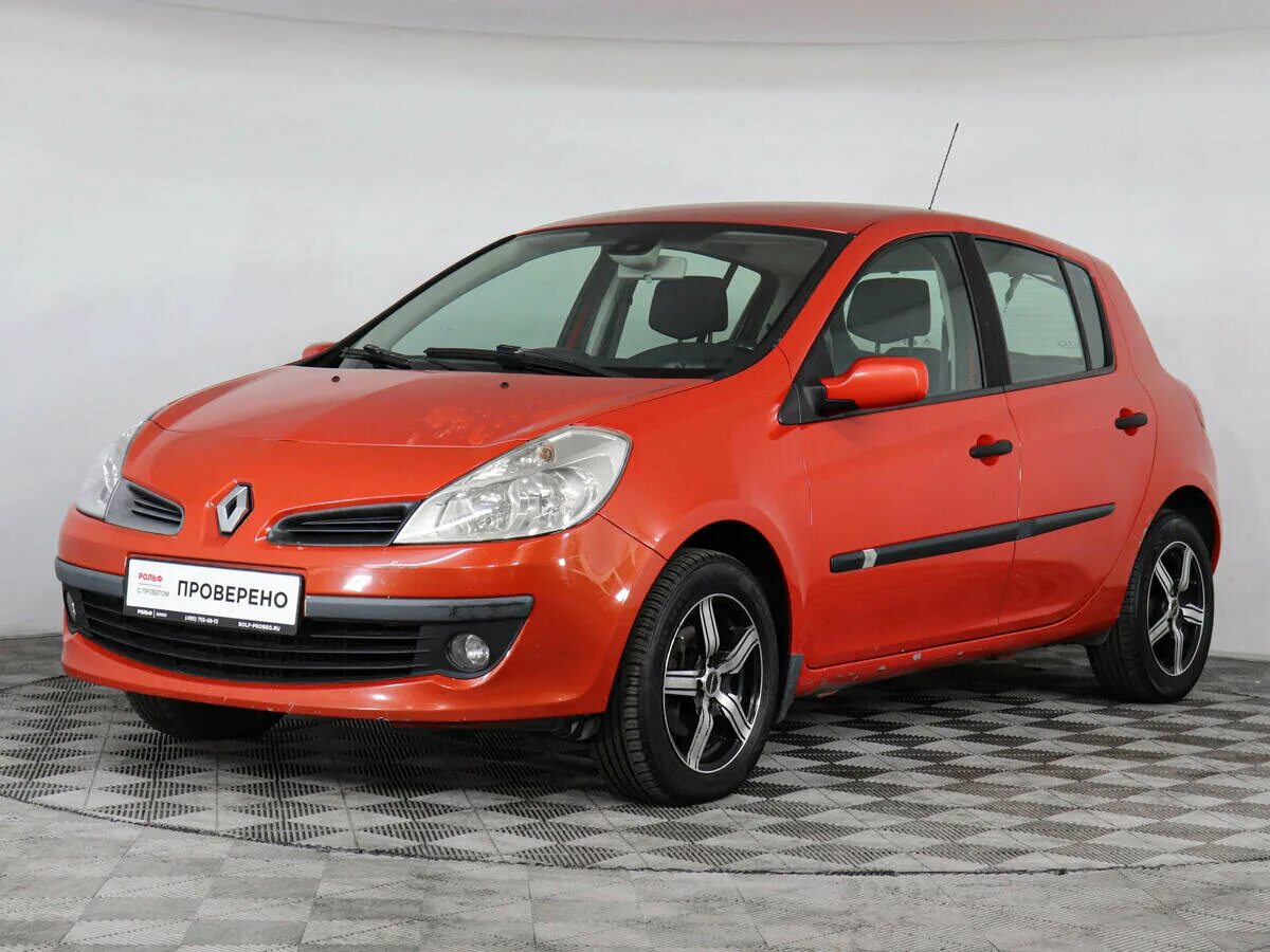 Рено клио 3 фото Купить б/у Renault Clio III 1.6 AT (110 л.с.) бензин автомат в Химках: красный Р