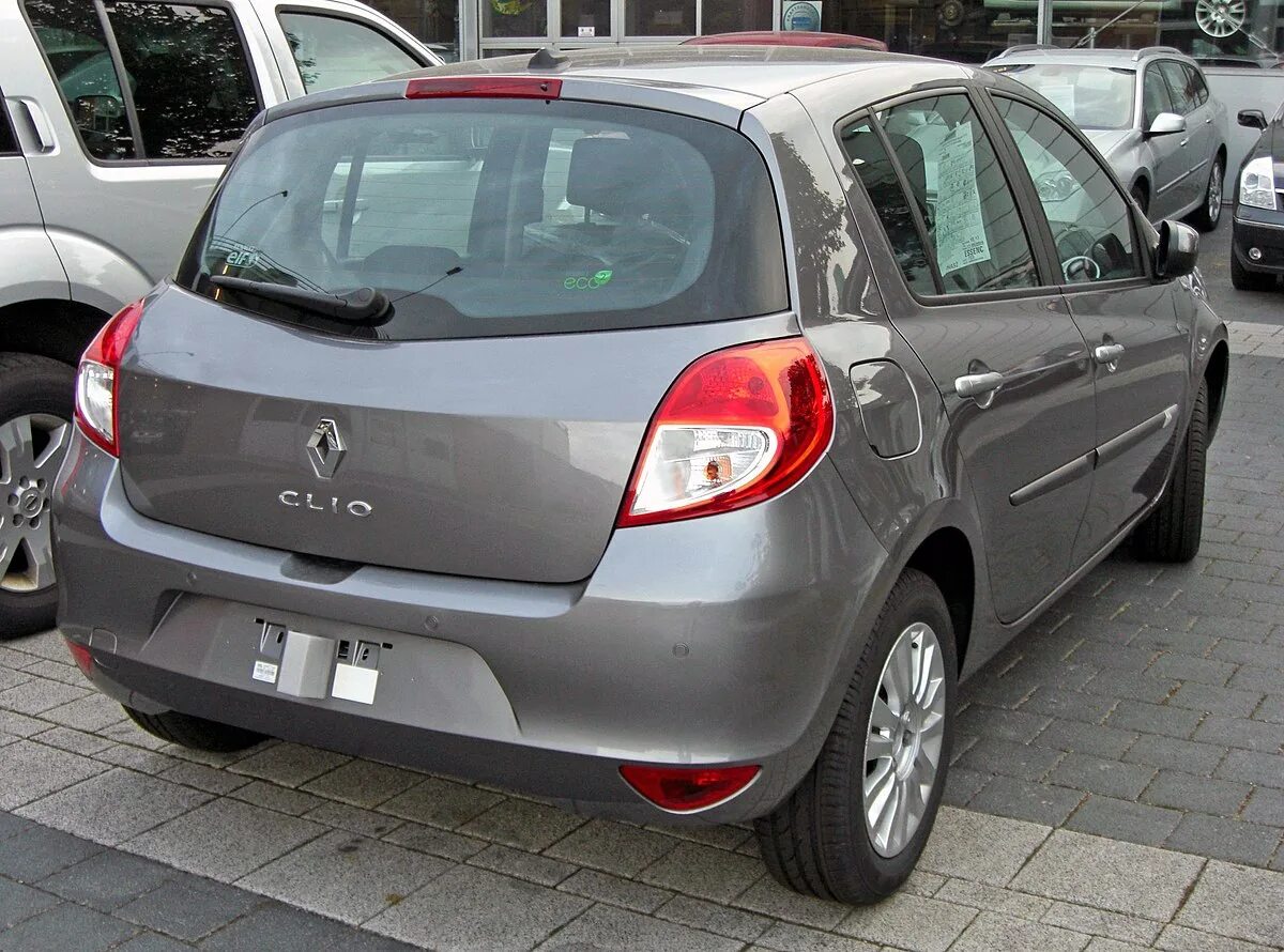 Рено клио 3 фото Файл:Renault Clio III Facelift 20090603 rear.JPG - Википедия