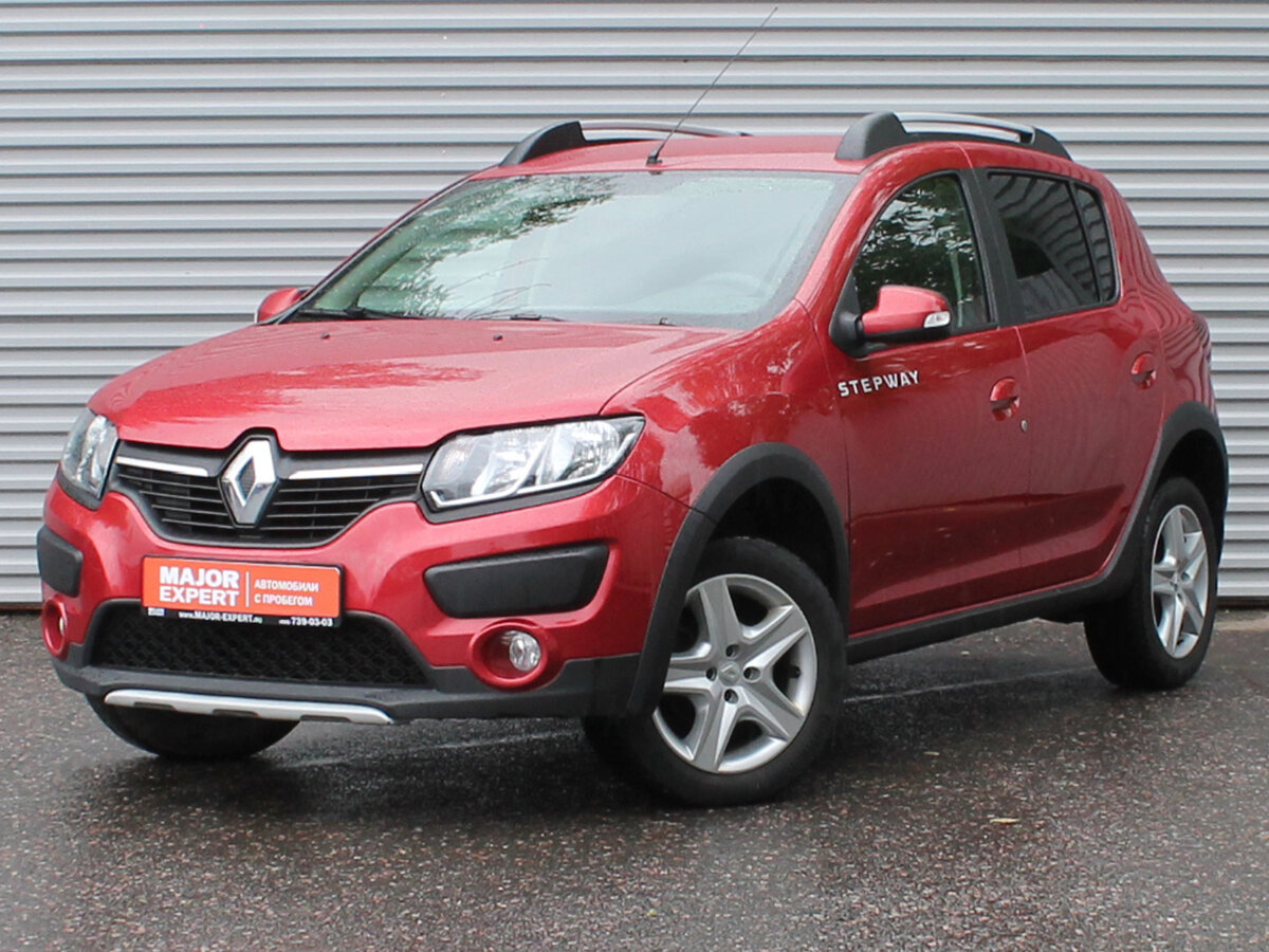 Рено красное фото Купить б/у Renault Sandero II Stepway 1.6 MT (102 л.с.) бензин механика в Москве