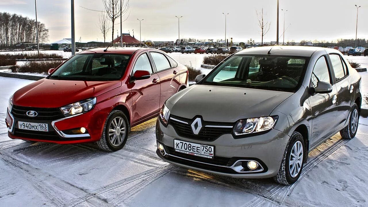 Рено лада фото Renault Logan против Lada Vesta. - Renault Logan (2G), 1,6 л, 2015 года тест-дра