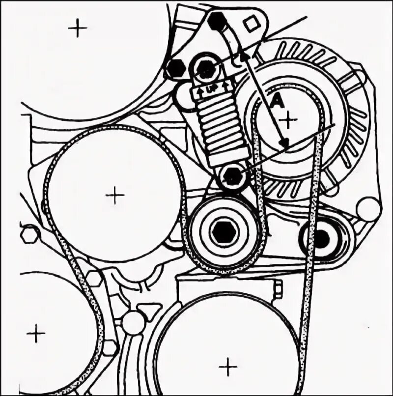 Рено лагуна 2 схема установки ремня генератора Checking and replacing the auxiliary drive belt (Renault Megane 1, 1995-2002) - 