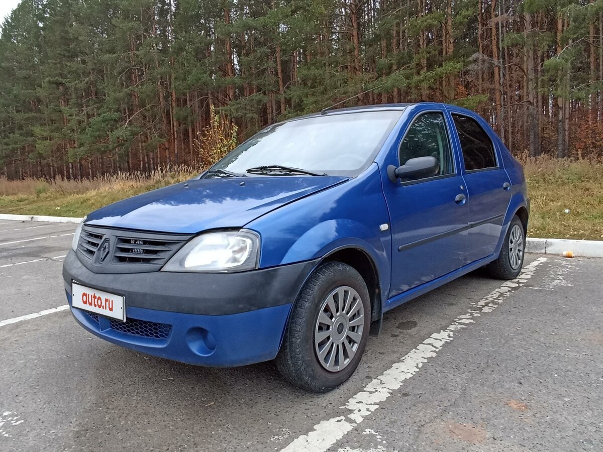 Рено логан 1 фото 1 6 Купить б/у Renault Logan I 1.6 MT (87 л.с.) бензин механика в Ижевске: синий Рен