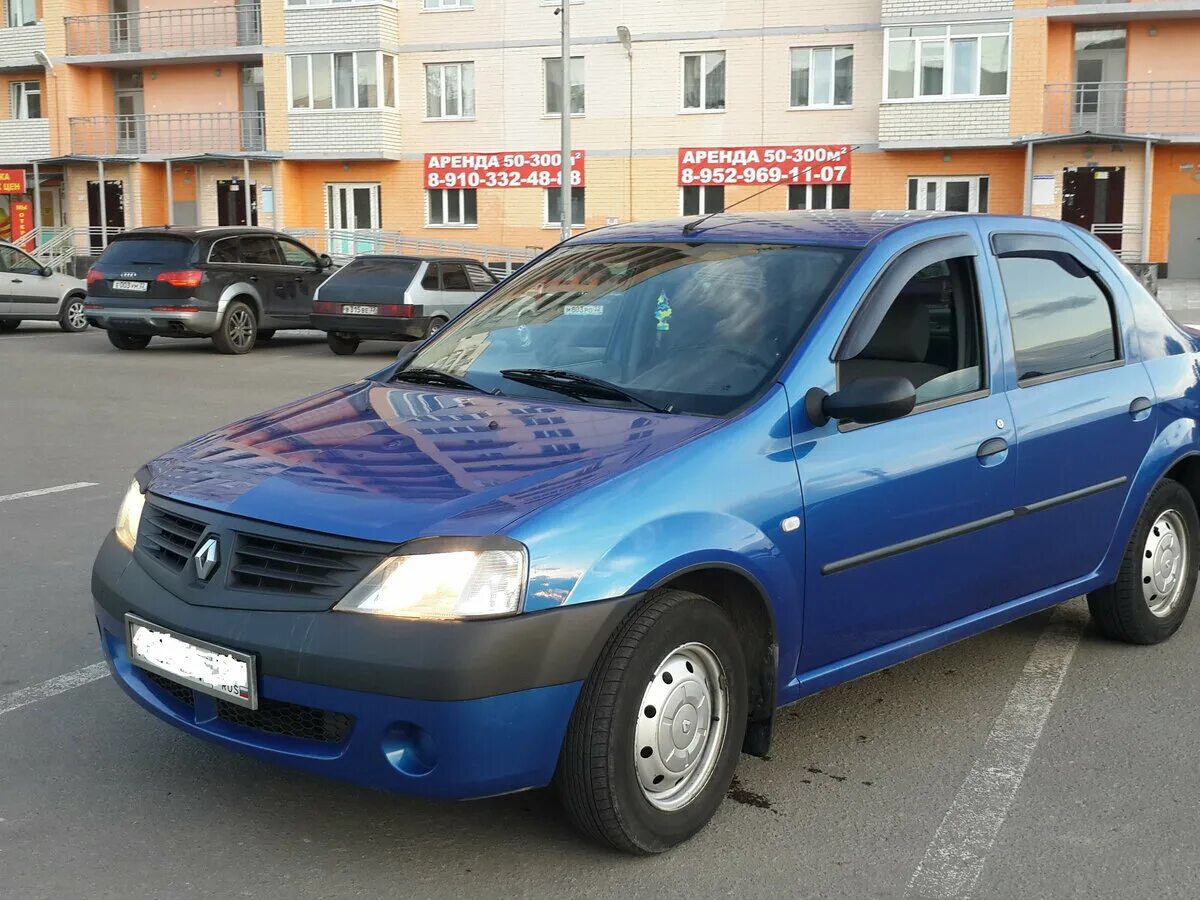 Рено логан 1 фото Купить б/у Renault Logan I 1.6 MT (87 л.с.) бензин механика в Брянске: синий Рен