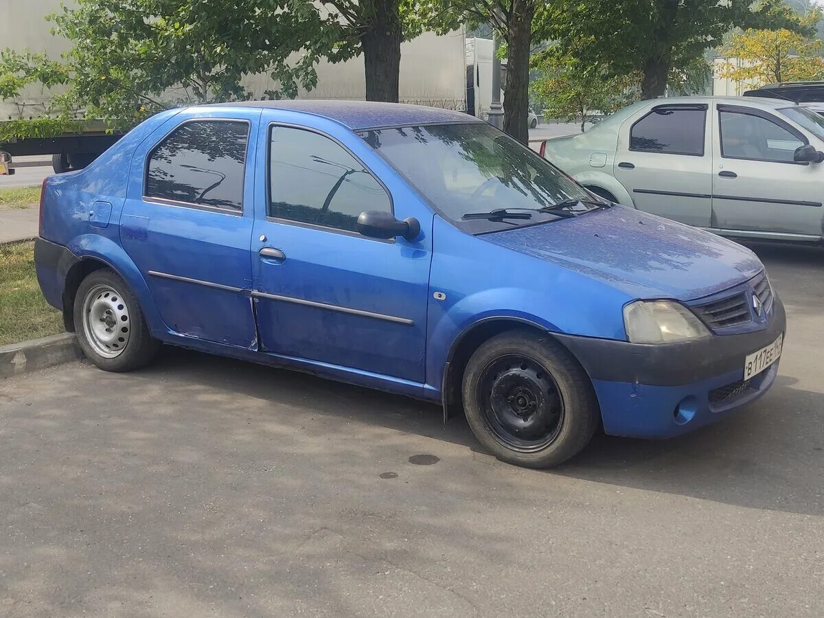 Рено логан 2006 год фото Купить б/у Renault Logan I 1.6 MT (87 л.с.) бензин механика в Москве: синий Рено