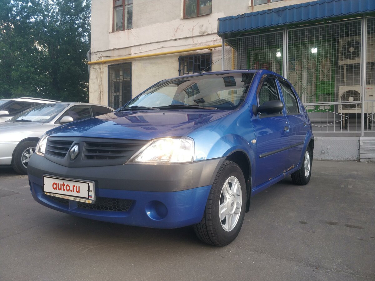 Рено логан 2006 год фото Купить б/у Renault Logan I 1.4 MT (75 л.с.) бензин механика в Москве: синий Рено